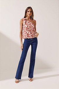 Calça Jeans Boot Cut Flor de Lis F62354P