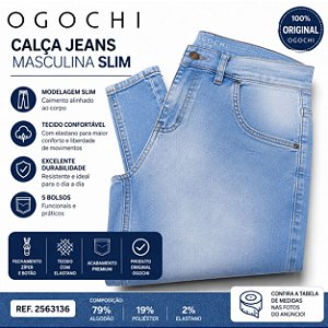 Calça Jeans Masculina Slim Ogochi 2563136