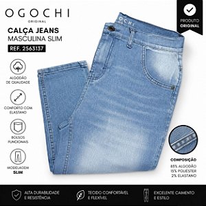Calça Jeans Masculina Slim Ogochi 2563137