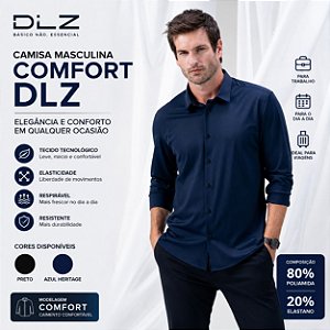 Camisa Masculina Comfort Dlz D291357