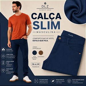 Calça Jeans Masculina Slim Dlz D1001AT