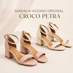 Sandália Croco Feminina Vizzano Original