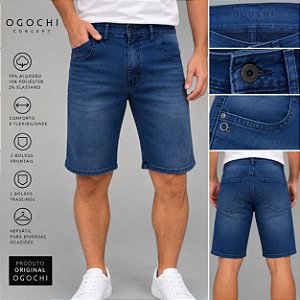 Bermuda Jeans Masculina Ogochi Original