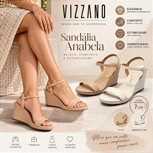 Sandália Anabela Vizzano Original