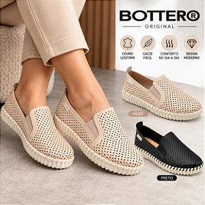 Tenis Slip On Twist Feminino Em Couro Bottero Original 382701