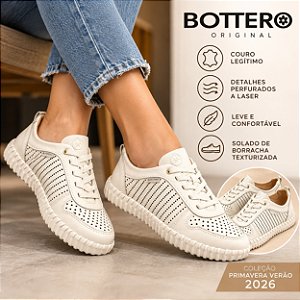 Tenis BottWister Feminino Em Couro Bottero Original 382705