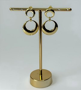 Brinco com Formato Redondo Pendurado