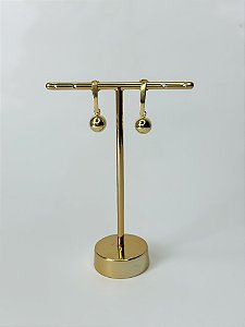 Brinco com Esfera Pendurada