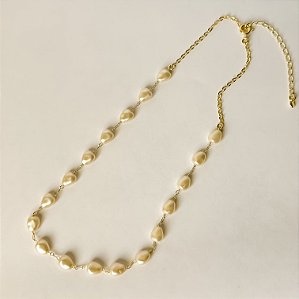 Chocker Pérolas 35cm+5cm