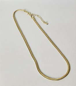 Chocker Malha Triângular Achatada 35cm+5cm