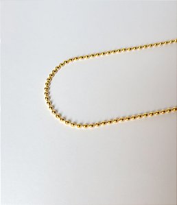 Colar com Bolinhas Contínuas 45cm+5cm