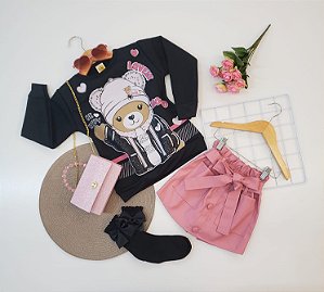 Casaco de moletom ursa