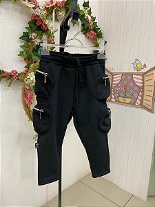 Calça de moletom bolsos masculina