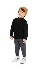 Conjunto casaco de soft e calça moletom masculino