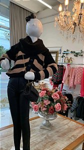 Cardigã de tricô feminino