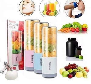 Mini liquidificador 6. Lâminas copo de vidro TOMATE