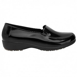 SAPATO SOCIAL  ANTIDERRAPANTE IMPERMEAVEL  FEMININO PRETO - STICKY SHOES