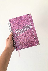 Caderno A5 Barbie rosa