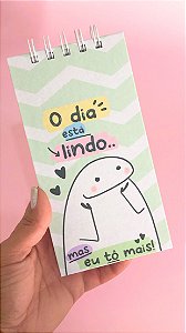 Bloco de anotações - O dia está lindo - Flork