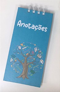 Bloco de anotações- Professor azul