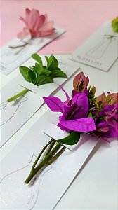 Card com suporte para flor
