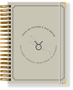 Planner Permanente Modular - Coleção signos TOURO
