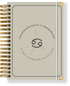 Planner Permanente Modular - Coleção signos CÂNCER