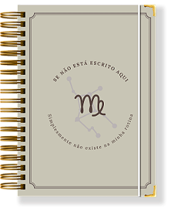 Planner Permanente Modular - Coleção signos VIRGEM