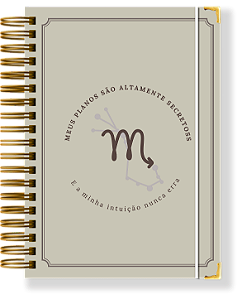 Planner Permanente Modular - Coleção signos ESCORPIÃO