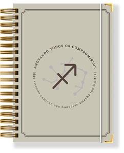 Planner Permanente Modular - Coleção signos SAGITÁRIO
