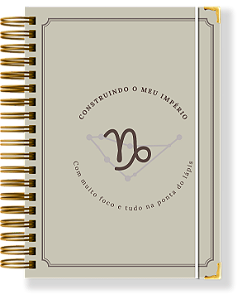 Planner Permanente Modular - Coleção signos CAPRICÓRNIO