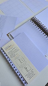 Módulo Avulso para Encadernação - Quadriculado I Pontilhado I Caligrafia
