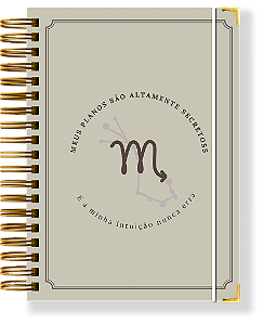 ESCORPIÃO - Planner Permanente Modular - Coleção signos