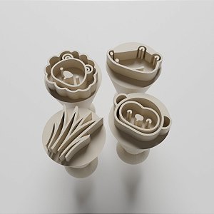 Kit com 04 Carimbos para docinhos/brigadeiro - Safari 2