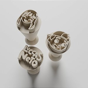 Kit com 03 Carimbos para docinhos/brigadeiro - Lucas Neto