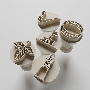 Kit com 05 Carimbos para docinhos/brigadeiro - Senhor dos Anéis