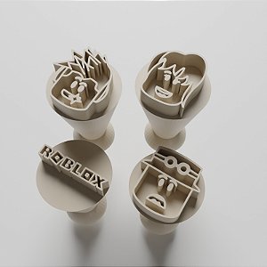 Kit com 04 Carimbos para docinhos/brigadeiro - Roblox