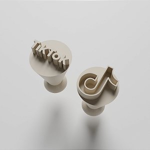 Kit com 02 Carimbos para docinhos/brigadeiro - Tik Tok