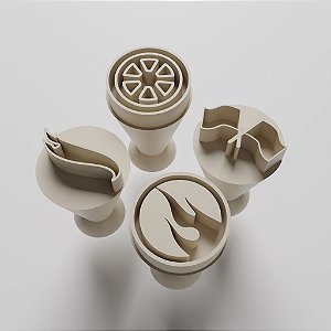 Kit com 04 Carimbos para docinhos/brigadeiros - Hotwheels 1