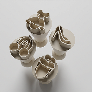 Kit com 04 Carimbos para docinhos/brigadeiro - Cinderela 1