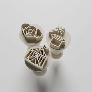 Kit com 03 Carimbos para docinhos/brigadeiro - Circo 1
