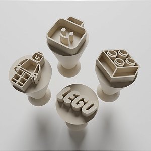 Kit com 04 Carimbos para docinhos/brigadeiro - Lego