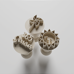 KIT 03 CARIMBOS PARA DOCINHOS/BRIGADEIRO - 365 SORRISOS