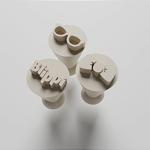 Kit com 03 Carimbos para docinhos/brigadeiro - Blippi