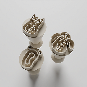 Kit com 03 Carimbos para docinhos/brigadeiro - Detetive Labrador