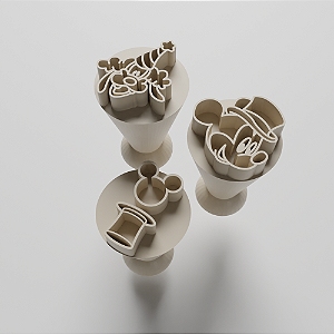 Kit com 03 Carimbos para docinhos/brigadeiro - Circo do Mickey