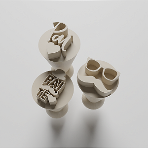 Kit com 03 Carimbos para docinhos/brigadeiro - Dia dos Pais 1