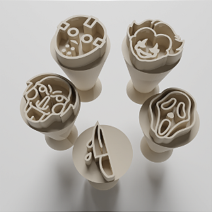 Kit com 05 Carimbos para docinhos/brigadeiro - Filme Terror