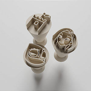 Kit com 03 Carimbos para docinhos/brigadeiro - Enrolados