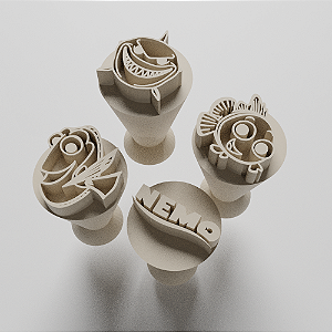 Kit com 04 Carimbos para docinhos/brigadeiro - Procurando Nemo